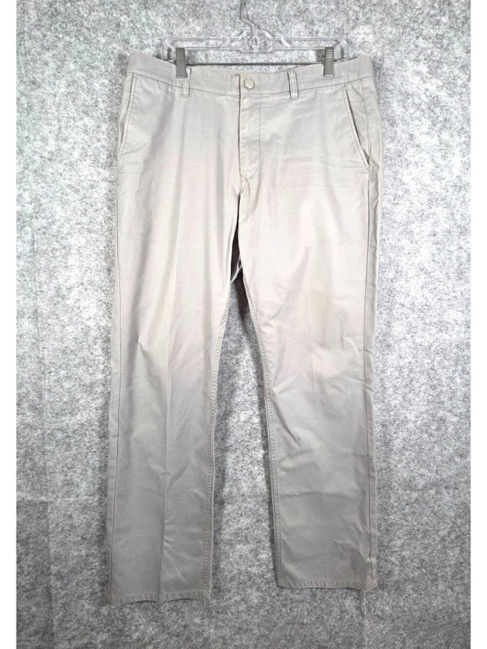 Bonobos Men's Business Casual Chino Flat Front Pants Gray Size 35x32 Office